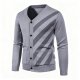 Men's Slim-Fit V-Neck Knit Cardigan - Autumn Trendy Breathable Casual
