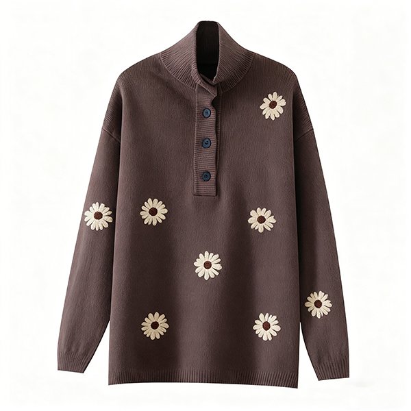 Women's New Autumn Winter Warm Casual Knit Sweater - Long-Sleeve