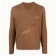 Men's Cashmere Ribbed Winter Warm V-Neck Pullover - Knit Sweater